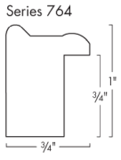 This 3/4 " profile frame features a Thin Stem Classic frame design finished in genuine gold leaf. Its sleek, refined contours and subtle antique accents create a timeless, elegant look ideal for highlighting fine art, photography, or classic décor pieces.