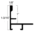 1" " stepped metal floater frame. This frame has a slim face and medium profile. It comes in solid black and features a horizontal brushed texture. Reflects very little light.